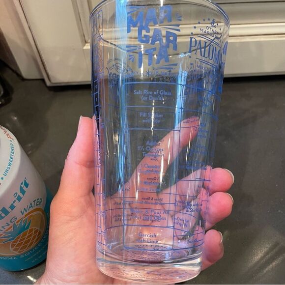 Fred Good Measure Tequila Cocktails Recipe Glass 16oz Margaritas Barware - Picture 5 of 10